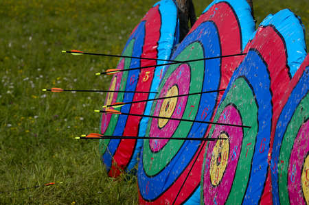 In some places, there is such a archery activities.Once the need to survive, and now has evolved into a sport activity, or even a business.の写真素材