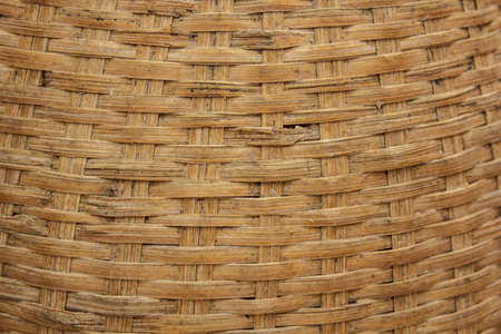 Wooden basket weave  beautiful patternの写真素材