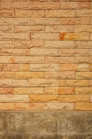 The brick wall with tileの写真素材