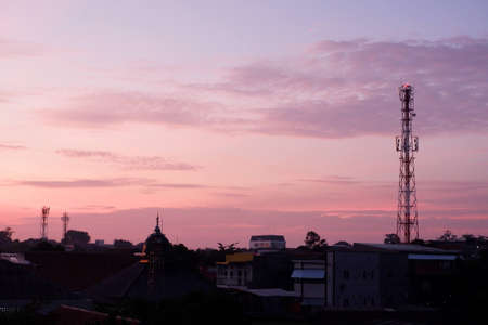Beautiful pink and blue sky wallpaper