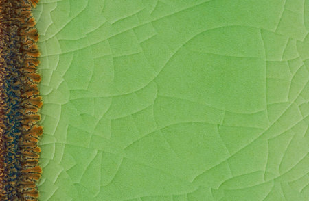 Green glazed ceramic tile, Texture of green glass tile, Glazed tile texture backgroundの写真素材