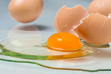 Eggs brokenの写真素材