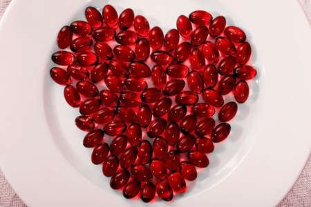 Heart pillsの写真素材