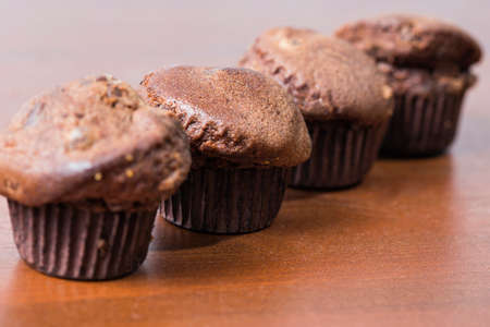 Chocolate muffinsの写真素材