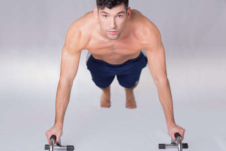 Man doing push ups