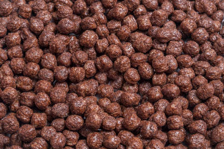 Chocolate cereals textureの写真素材