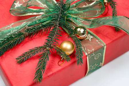 Christmas gift detailの写真素材