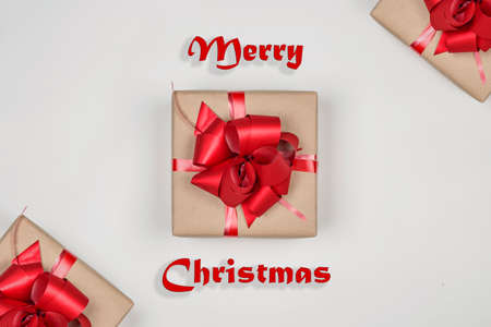 Merry Christmas red presents