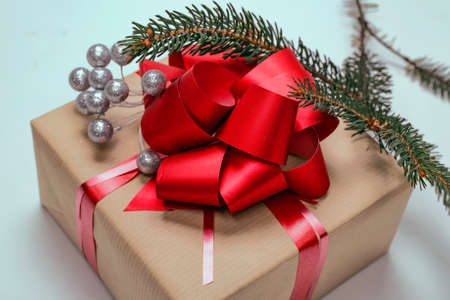 Christmas gift decorationの写真素材