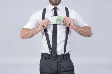 One hundred euro manの写真素材