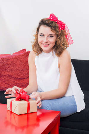 Birthday girlの写真素材