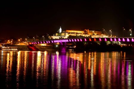Petrovaradin fortress by night 5の写真素材