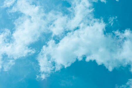 this is a shot of blue sky in the summer on the sunny day.