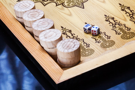 The game backgammonの写真素材