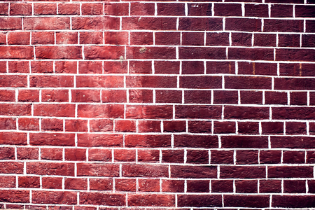 The red bricks wall background vintage and modern textureの写真素材
