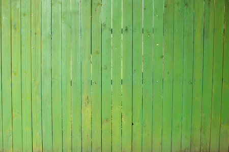 Background picture made of old green wood boardsの写真素材