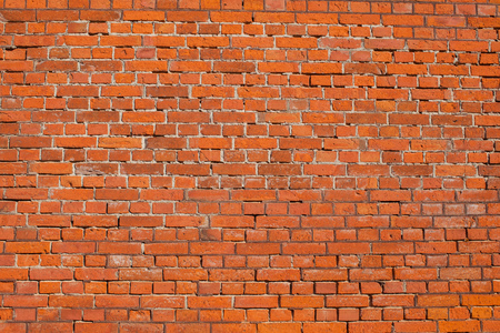 Red brown block brick wall Beautifully arranged texture background.の写真素材