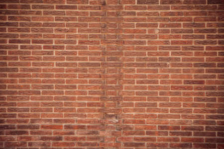 Red brick wall background. Brickwork textureの写真素材