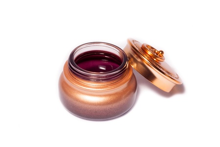 Isolated golden cosmetic bottleの写真素材