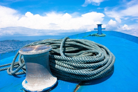 anchor winch with rope