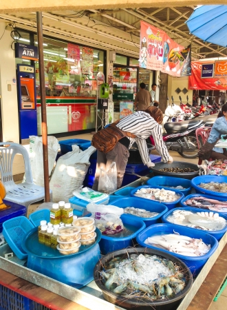 seafood stallsのeditorial素材