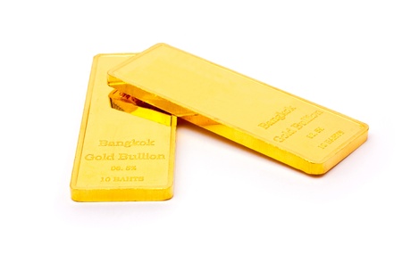 Thailand gold bullion size  10 bahtの写真素材