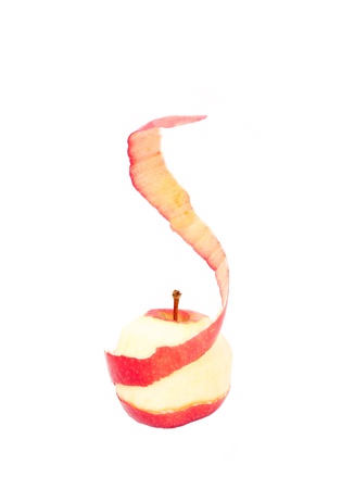 peel appleの写真素材