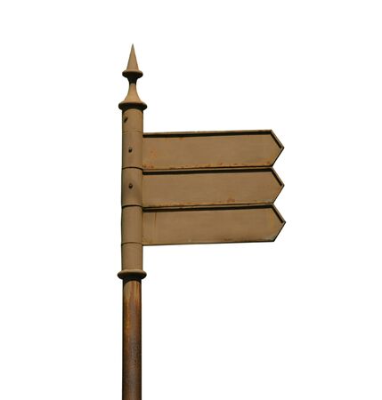 Conceptual brown roadsignの写真素材