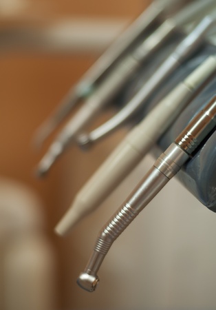 Dental machine and equipment. Close up instrumentsの写真素材