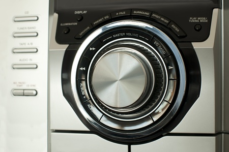  Music system close up buttons. Increase volumeの写真素材