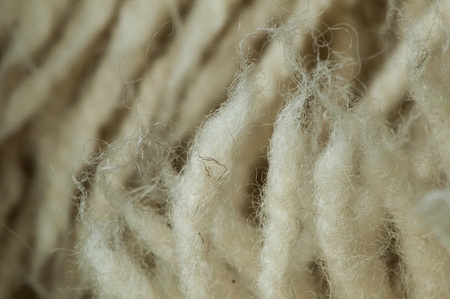 White wool fibers closeupの写真素材