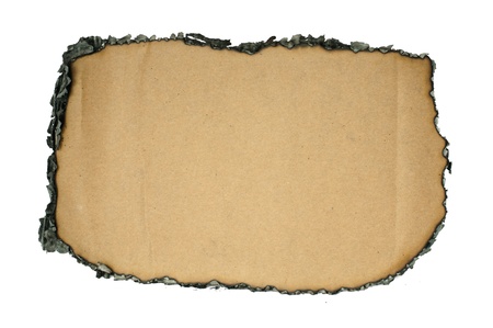 Burned paper on the edges