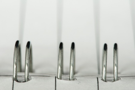 Spiral notebook very close upの写真素材