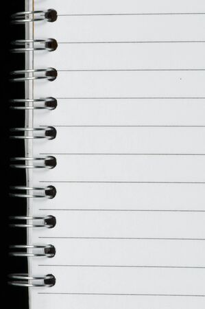 Spiral notebook very close upの写真素材