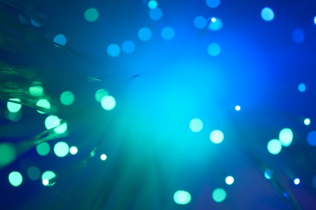 Blurry background with optical fibersの写真素材