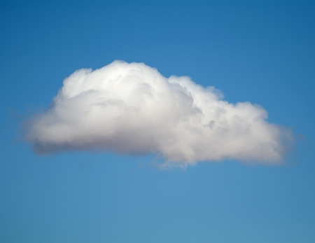 White clouds on blue sky for backgroundの写真素材