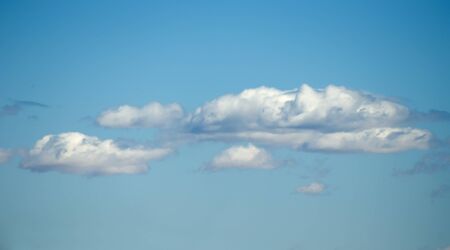 White clouds on blue sky for backgroundの写真素材