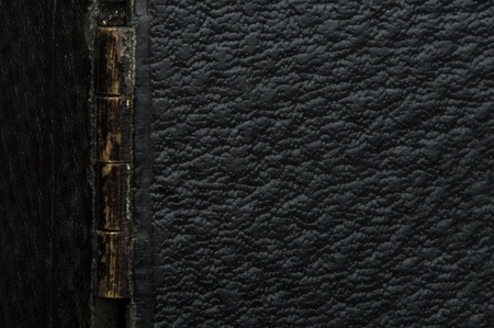 Old vintage black leather background. Studio shotの写真素材