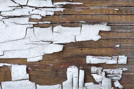 Old cracked paint on old boards. Wooden wallの写真素材