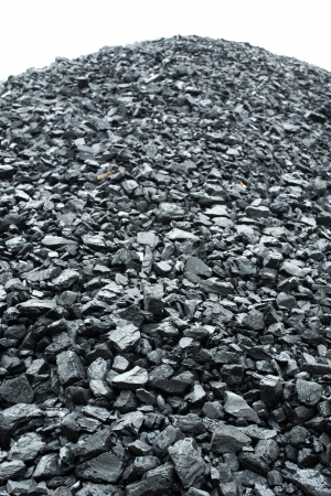 Combustion coal pileの写真素材