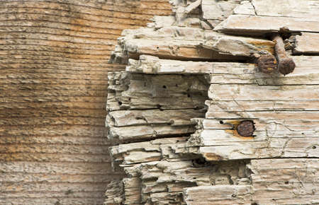 Old rotting dark planks の写真素材