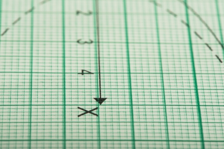 Mathematical drawings, concepts and strategies. Arrows and linesの写真素材