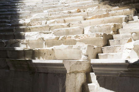 Stone artifacts. Ancient arena for strugglesの写真素材