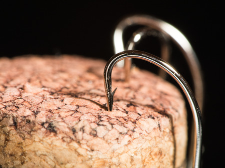 Hooks for fishing. Macro shot. Natural lookの写真素材