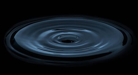 Waterdrops in darkness. Close up macro shotの写真素材