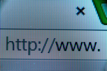 Internet browser close upの写真素材