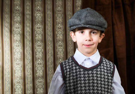Child vintage clothes . Close up shot
