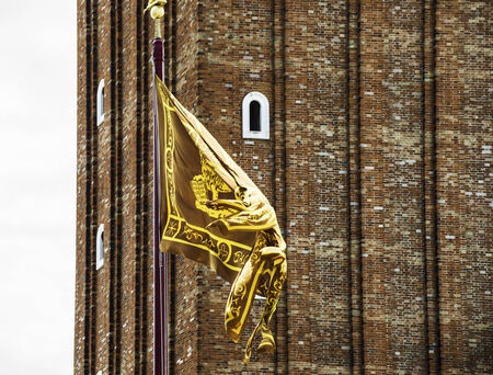 Flag of Venice on square San Marco