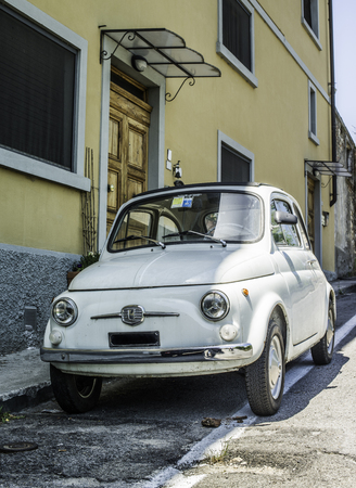 White car. Sun light