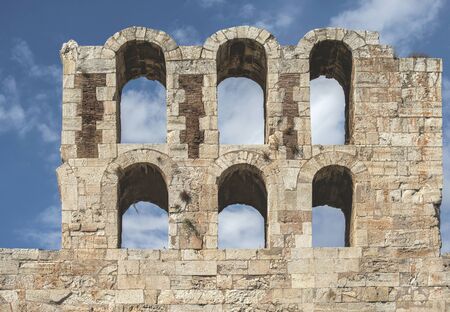 Parthenon in Athens. New different perspective. Greece, Athensの写真素材
